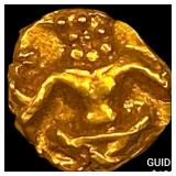 India Mysore .012 Gold Fanam UNCIRCULATED