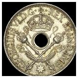 1945 New Guinea Silver 1 Shilling  UNCIRCULATED
