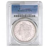 1878 7TF Morgan Silver Dollar PCGS MS63 Rev of 187
