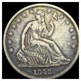 1842 Silver Half Dollar (Seated Liberty) HIGH GRAD