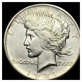 1921 Silver Peace Dollar CLOSELY UNCIRCULATED