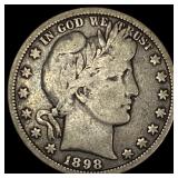 1898-O Silver Barber Half Dollar NICELY CIRCULATED