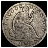 1877-CC Silver Half Dollar LIGHTLY CIRCULATED