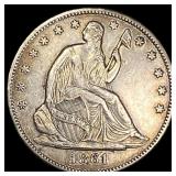1861-O Silver Half Dollar CLOSELY UNCIRCULATED