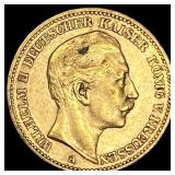 1889-A Gold 20 Mark Germany CLOSELY UNCIRCULATED