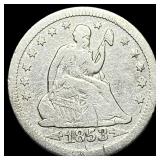 1853 Arrows Seated Liberty Quarter NICELY CIRCULAT