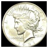 1921 Silver Peace Dollar CLOSELY UNCIRCULATED