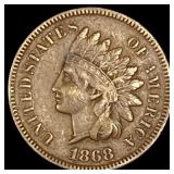 1868 Indian Head Cent NEARLY UNCIRCULATED