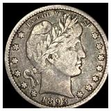 1893-O Silver Barber Quarter LIGHTLY CIRCULATED