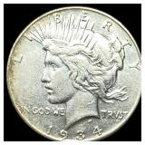 1934-S Silver Peace Dollar NEARLY UNCIRCULATED