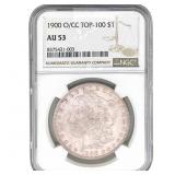 1900-O/CC Morgan Silver Dollar NGC AU53