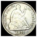 1873-S Silver Half Dime HIGH GRADE