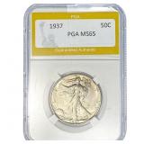 1937 Walking Liberty Half Dollar PGA MS65