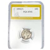 1942/1 Mercury Silver Dime PGA XF45