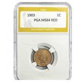 1903 Indian Head Cent PGA MS64 RED