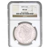 1879-S Morgan Silver Dollar NGC MS64