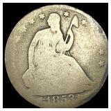 1853 Arrows Seated Liberty Half Dollar NICELY CIRC