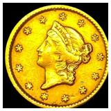 1851-C Gold $1 Liberty Head NEARLY UNCIRCULATED