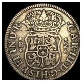 1760 Colonial Spain Silver 2 Reales NEARLY UNCIRCU