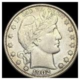 1902-O Silver Half Dollar NEARLY UNCIRCULATED