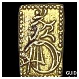 Japan 1832-1858 Gold 2 Shu CLOSELY UNCIRCULATED