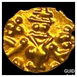 1638-1812 India Mysore .012 Gold Fanam UNCIRCULATE