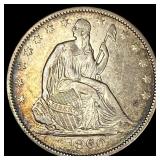 1860 Seated Liberty Half Dollar NEARLY UNCIRCULATE