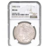 1902-O Morgan Silver Dollar NGC MS66