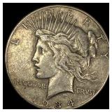 1934-S Silver Peace Dollar NEARLY UNCIRCULATED