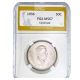 1936 Cincinatti Half Dollar PGA MS67