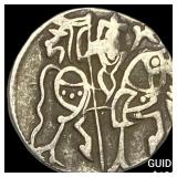 India Rajput 700-1000  Silver Jital NEARLY UNCIRC