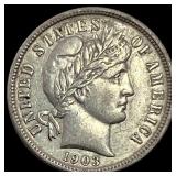 1903-O Silver Barber Dime CLOSELY  UNCIRCULATED