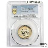 1952 Washington Silver Quarter PCGS PR65