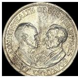 1936 50C Phillipines Coin HIGH GRADE