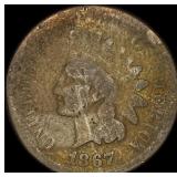1867 Indian Head Cent NICELY CIRCULATED