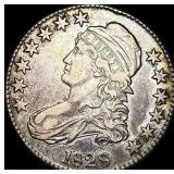 1828 Capped Bust Half Dollar NEARLY UNCIRCULATED