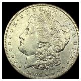 1904-S Silver Morgan Dollar NEARLY UNCIRCULATED