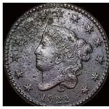 1822 Coronet Head Large Cent LIGHTLY  CIRCULATED