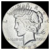 1928 Silver Peace Dollar CLOSELY UNCIRCULATED