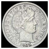 1905-O Micro O Barber Dime LIGHT CIRC