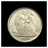 1838-O Seated Liberty Dime NICELY CIRCULATED
