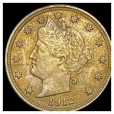 1912 Liberty Head Nickel ABOUT UNCIRCULATED