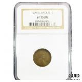 1909-S Wheat Cent NGC VF35
