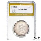 1920 Pilgrim Half Dollar PGA MS66