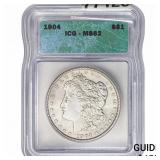 1904 Morgan Silver Dollar ICG MS62