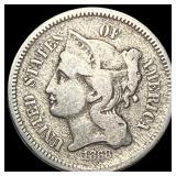 1868 Nickel Three-Cent Piece NICELY CIRCULATED