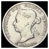 1901 Canada Silver 25 Cents NICELY CIRCULATED