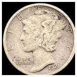 1921-D Silver Mercury Dime NEARLY UNCIRCULATED