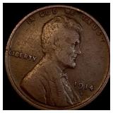 1914-D Lincoln Wheat Cent ABOUT UNCIRCULATED
