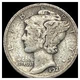 1921 Silver Mercury Dime LIGHTLY CIRCULATED
